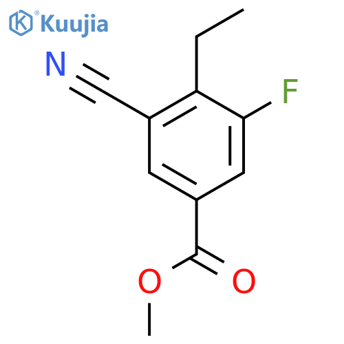 Methyl 3-cyano-5-fluoro-4-ethylbenzoate structure