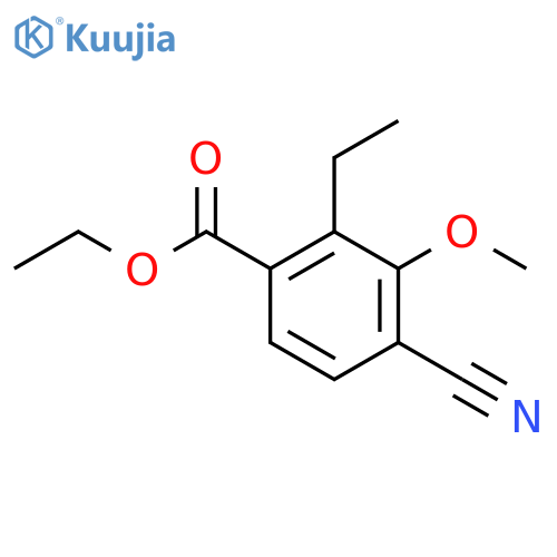 Ethyl 4-cyano-2-ethyl-3-methoxybenzoate structure