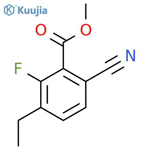 Methyl 6-cyano-2-fluoro-3-ethylbenzoate structure