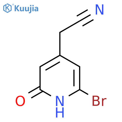 2-Bromo-6-hydroxypyridine-4-acetonitrile structure