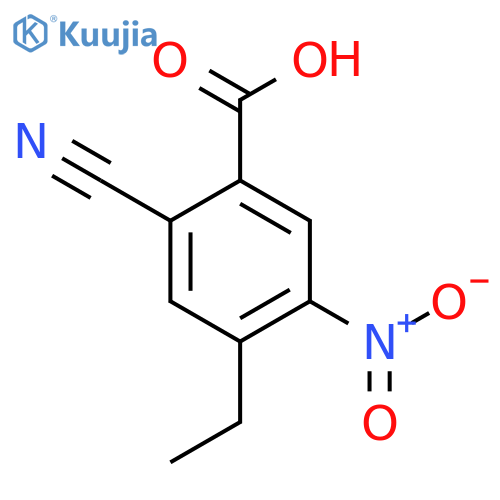 2-Cyano-4-ethyl-5-nitrobenzoic acid structure