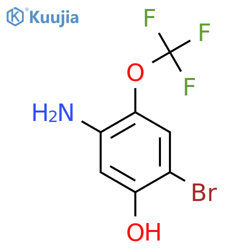 4-Bromo-5-hydroxy-2-(trifluoromethoxy)aniline structure