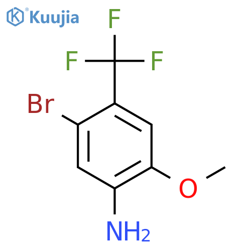 5-Bromo-2-methoxy-4-(trifluoromethyl)aniline structure