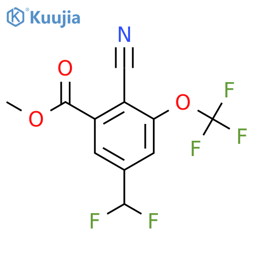 Methyl 2-cyano-5-difluoromethyl-3-(trifluoromethoxy)benzoate structure