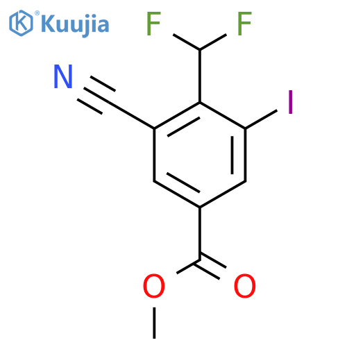 Methyl 3-cyano-4-difluoromethyl-5-iodobenzoate structure