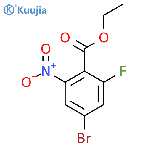 Ethyl 4-bromo-2-fluoro-6-nitrobenzoate structure