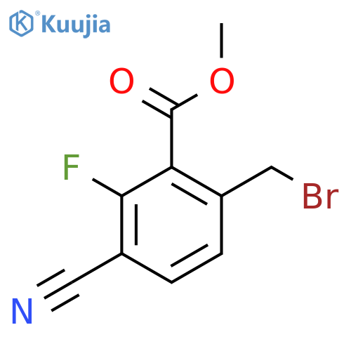 Methyl 6-bromomethyl-3-cyano-2-fluorobenzoate structure