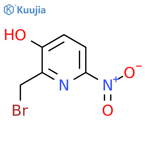 2-Bromomethyl-3-hydroxy-6-nitropyridine structure