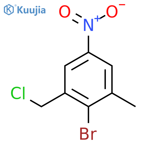2-Bromo-3-methyl-5-nitrobenzyl chloride structure