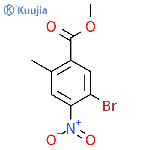 Methyl 5-bromo-2-methyl-4-nitrobenzoate structure