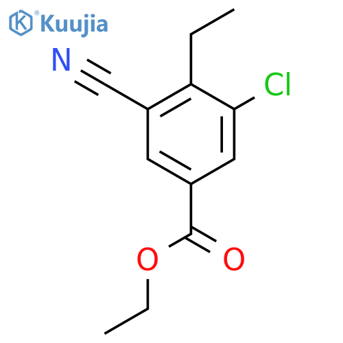 Ethyl 3-chloro-5-cyano-4-ethylbenzoate structure
