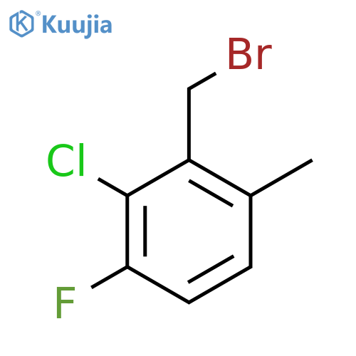 2-Chloro-3-fluoro-6-methylbenzyl bromide structure