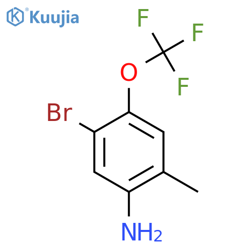 5-Bromo-2-methyl-4-(trifluoromethoxy)aniline structure