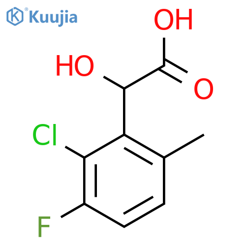 2-Chloro-3-fluoro-6-methylmandelic acid structure