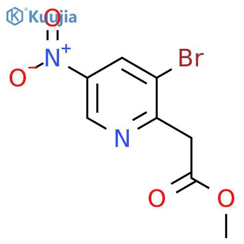 Methyl 3-bromo-5-nitropyridine-2-acetate structure