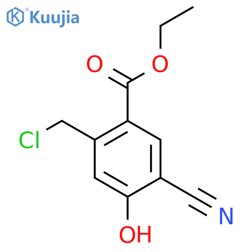 Ethyl 2-chloromethyl-5-cyano-4-hydroxybenzoate structure