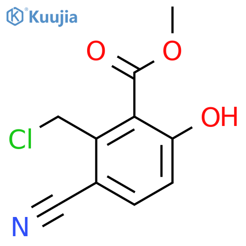 Methyl 2-chloromethyl-3-cyano-6-hydroxybenzoate structure