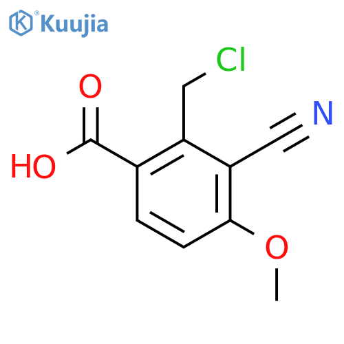 2-Chloromethyl-3-cyano-4-methoxybenzoic acid structure