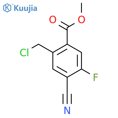 Methyl 2-chloromethyl-4-cyano-5-fluorobenzoate structure