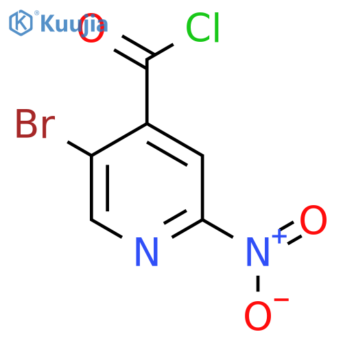 5-Bromo-2-nitropyridine-4-carbonyl chloride structure