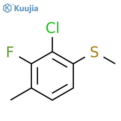 Benzene, 2-chloro-3-fluoro-4-methyl-1-(methylthio)- structure