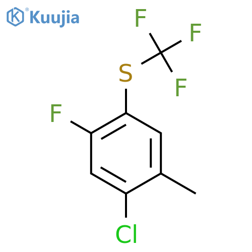 2-Chloro-4-fluoro-5-(trifluoromethylthio)toluene structure
