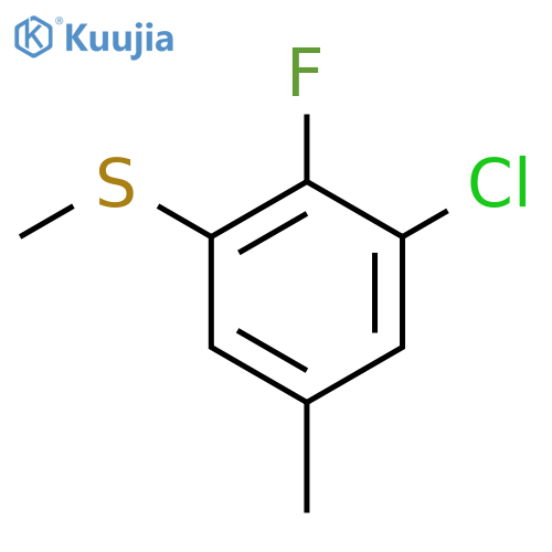 (3-Chloro-2-fluoro-5-methylphenyl)(methyl)sulfane structure