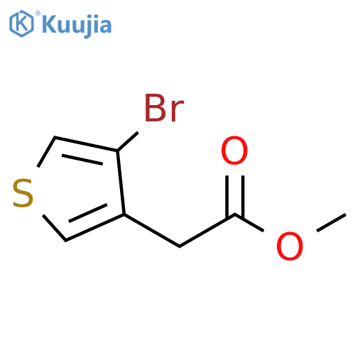 Methyl 3-bromothiophene-4-acetate structure