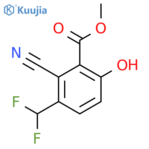 Methyl 2-cyano-3-difluoromethyl-6-hydroxybenzoate structure