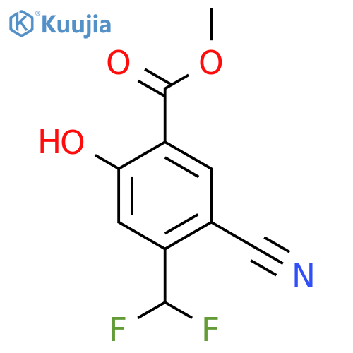 Methyl 5-cyano-4-difluoromethyl-2-hydroxybenzoate structure