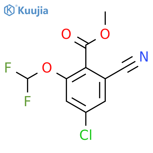 Methyl 4-chloro-2-cyano-6-(difluoromethoxy)benzoate structure