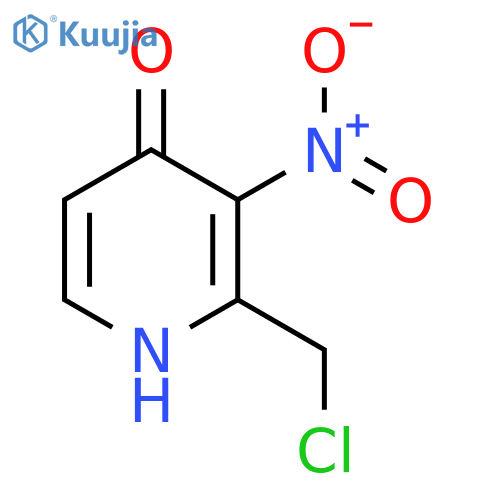 2-Chloromethyl-4-hydroxy-3-nitropyridine structure