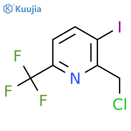 2-(Chloromethyl)-3-iodo-6-(trifluoromethyl)pyridine structure