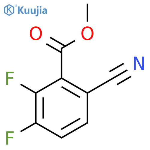 Methyl 6-cyano-2,3-difluorobenzoate structure