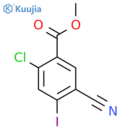 Methyl 2-chloro-5-cyano-4-iodobenzoate structure