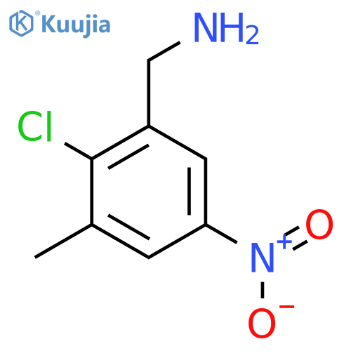2-Chloro-3-methyl-5-nitrobenzylamine structure