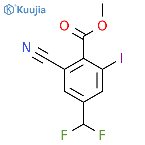 Methyl 2-cyano-4-difluoromethyl-6-iodobenzoate structure