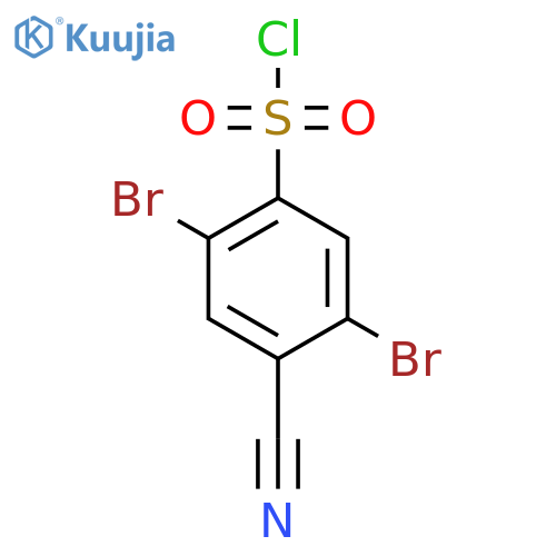 4-Cyano-2,5-dibromobenzenesulfonyl chloride structure