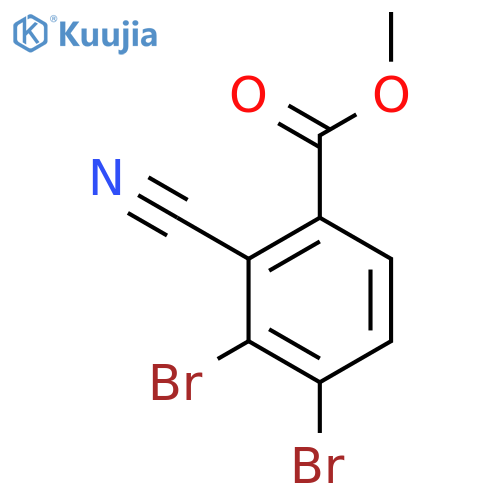 Methyl 2-cyano-3,4-dibromobenzoate structure