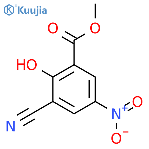 Methyl 3-cyano-2-hydroxy-5-nitrobenzoate structure
