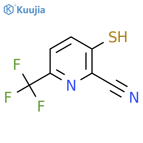 3-Mercapto-6-(trifluoromethyl)picolinonitrile structure