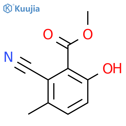 Methyl 2-cyano-6-hydroxy-3-methylbenzoate structure