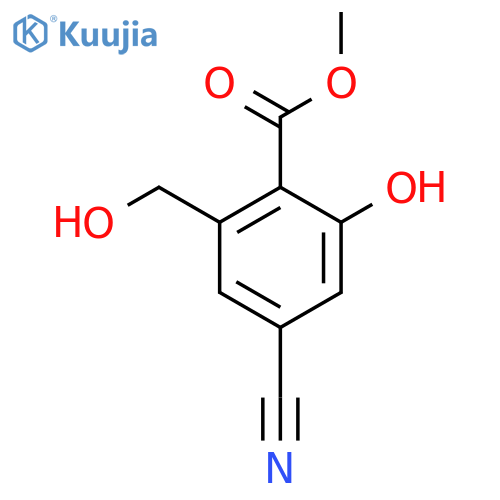 Methyl 4-cyano-2-hydroxy-6-(hydroxymethyl)benzoate structure