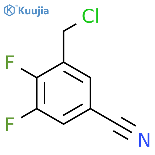 5-Cyano-2,3-difluorobenzyl chloride structure
