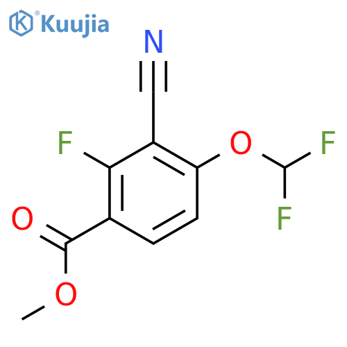 Methyl 3-cyano-4-difluoromethoxy-2-fluorobenzoate structure