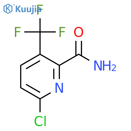 6-Chloro-3-(trifluoromethyl)picolinamide structure
