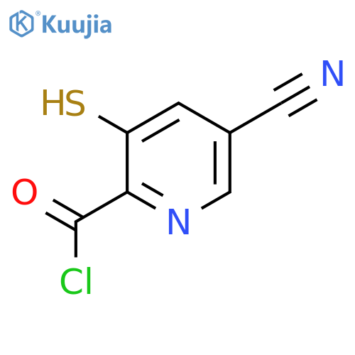 5-Cyano-3-mercaptopicolinoyl chloride structure