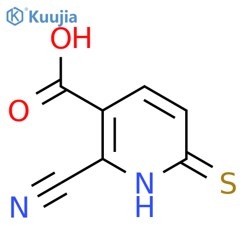 2-Cyano-6-mercaptonicotinic acid structure