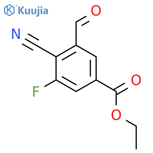 Ethyl 4-cyano-3-fluoro-5-formylbenzoate structure