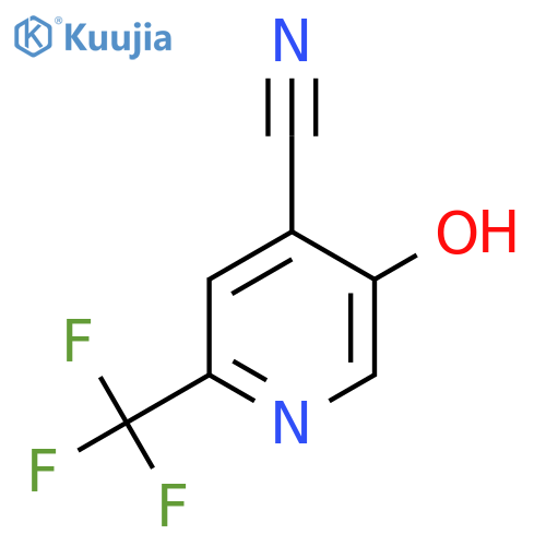 5-Hydroxy-2-(trifluoromethyl)isonicotinonitrile structure